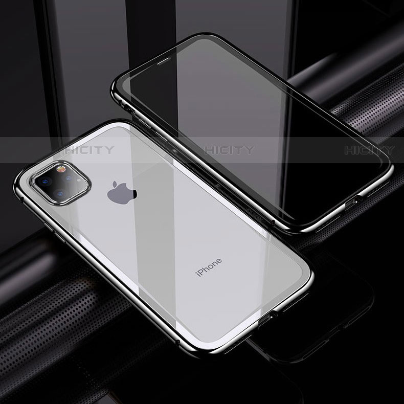 Coque Rebord Bumper Luxe Aluminum Metal Miroir 360 Degres Housse Etui Aimant M02 pour Apple iPhone 11 Pro Plus