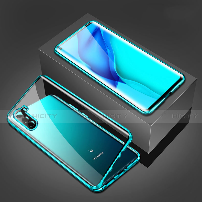 Coque Rebord Bumper Luxe Aluminum Metal Miroir 360 Degres Housse Etui Aimant M02 pour Huawei Mate 40 Lite 5G Plus