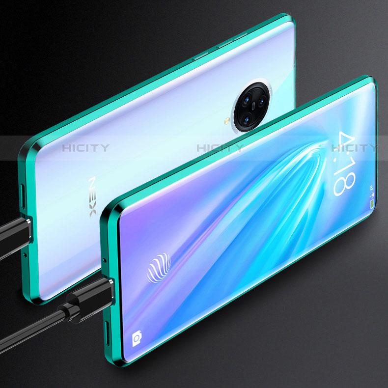 Coque Rebord Bumper Luxe Aluminum Metal Miroir 360 Degres Housse Etui Aimant M02 pour Vivo Nex 3S Plus