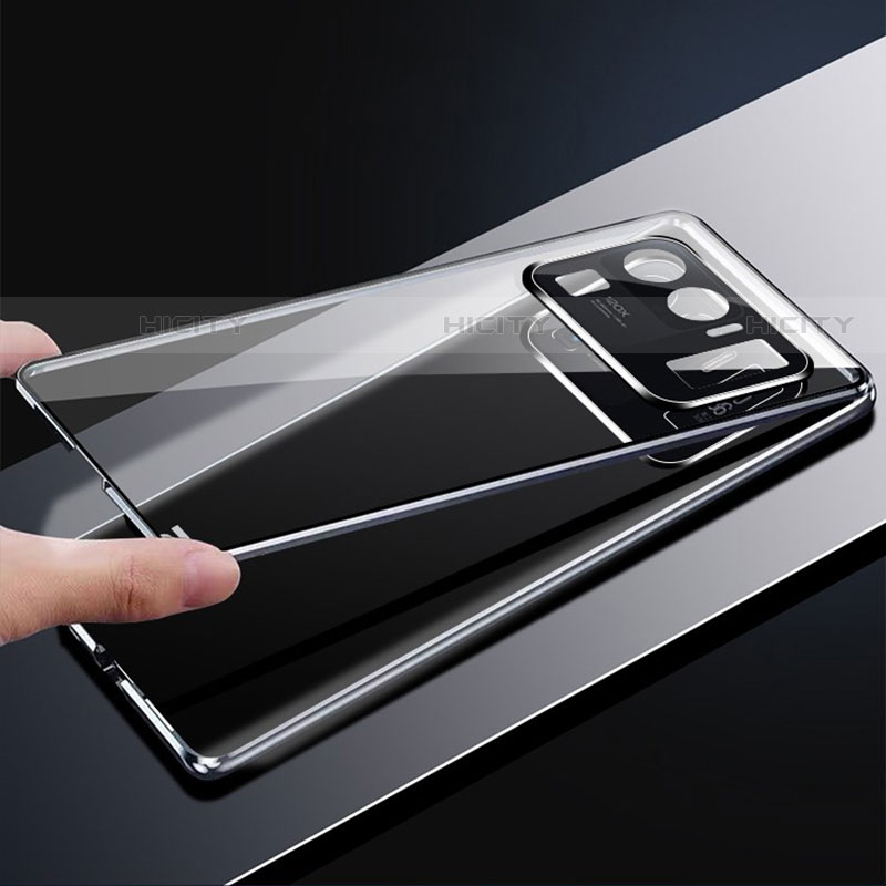 Coque Rebord Bumper Luxe Aluminum Metal Miroir 360 Degres Housse Etui Aimant M02 pour Xiaomi Mi 11 Ultra 5G Plus