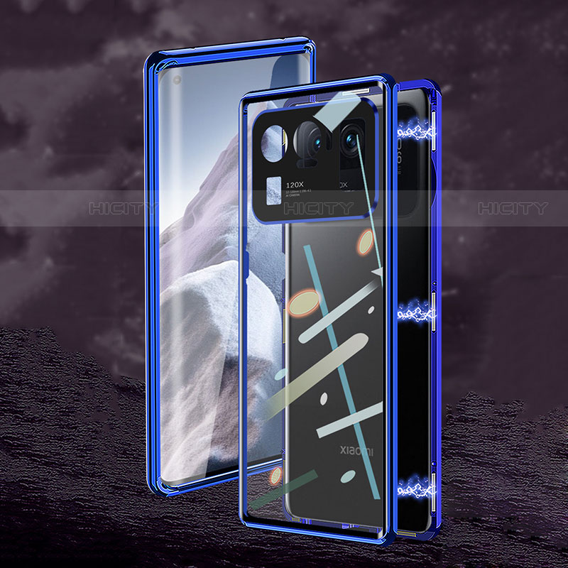 Coque Rebord Bumper Luxe Aluminum Metal Miroir 360 Degres Housse Etui Aimant M02 pour Xiaomi Mi 11 Ultra 5G Plus