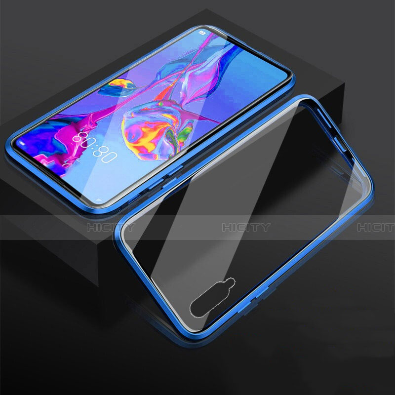 Coque Rebord Bumper Luxe Aluminum Metal Miroir 360 Degres Housse Etui Aimant M03 pour Huawei Honor 9X Pro Plus