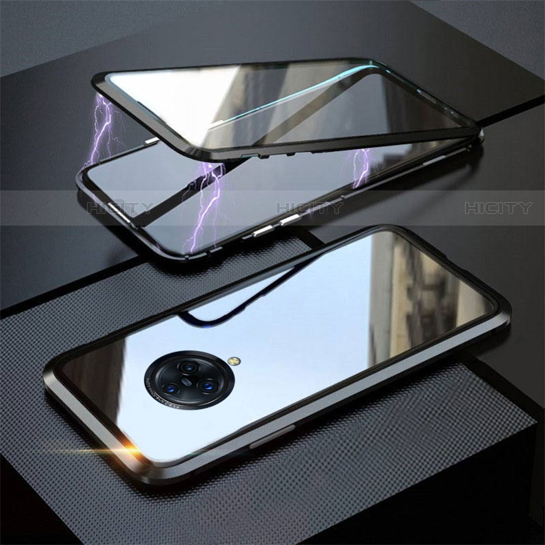 Coque Rebord Bumper Luxe Aluminum Metal Miroir 360 Degres Housse Etui Aimant M03 pour Vivo Nex 3 Plus