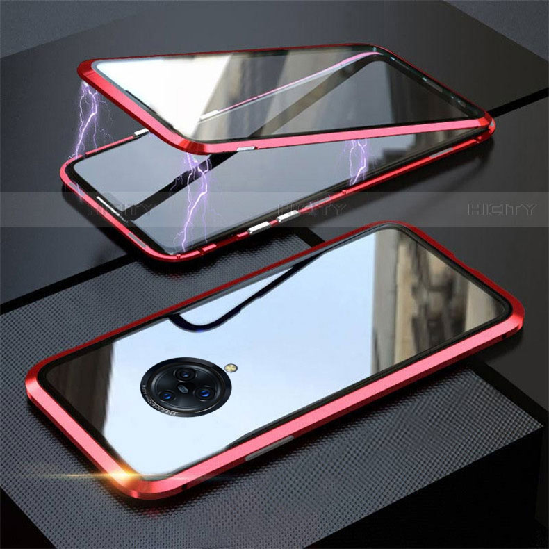 Coque Rebord Bumper Luxe Aluminum Metal Miroir 360 Degres Housse Etui Aimant M03 pour Vivo Nex 3 Plus