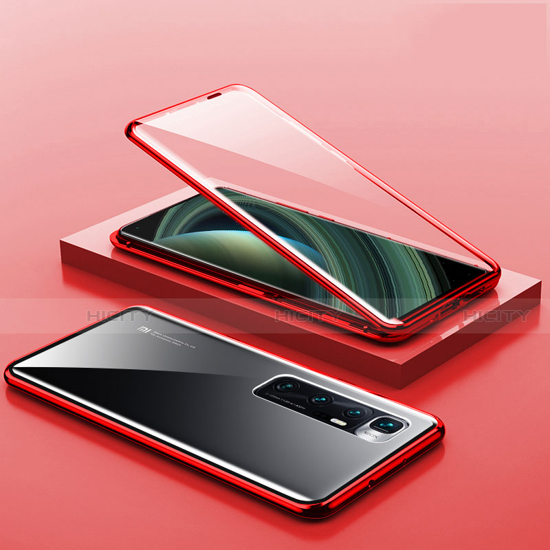 Coque Rebord Bumper Luxe Aluminum Metal Miroir 360 Degres Housse Etui Aimant M03 pour Xiaomi Mi 10 Ultra Plus