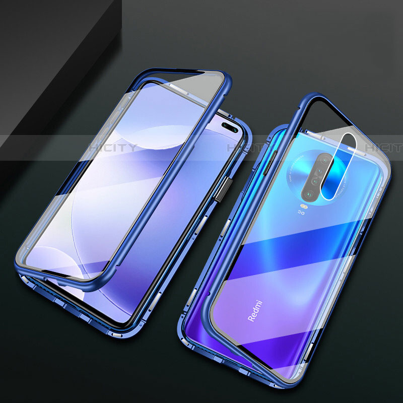 Coque Rebord Bumper Luxe Aluminum Metal Miroir 360 Degres Housse Etui Aimant M03 pour Xiaomi Poco X2 Plus