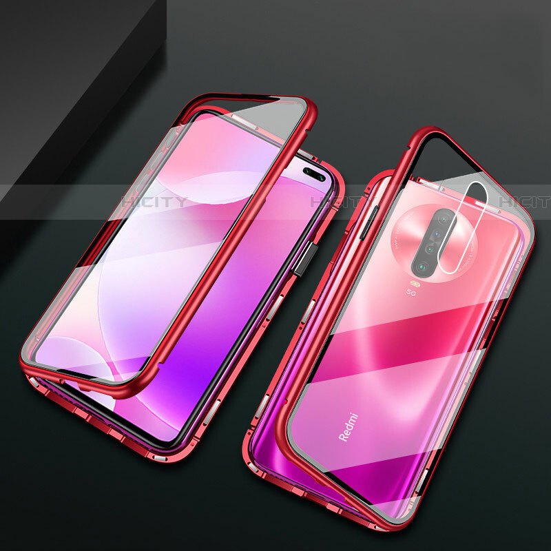 Coque Rebord Bumper Luxe Aluminum Metal Miroir 360 Degres Housse Etui Aimant M03 pour Xiaomi Poco X2 Plus