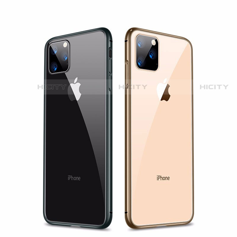 Coque Rebord Bumper Luxe Aluminum Metal Miroir 360 Degres Housse Etui Aimant M04 pour Apple iPhone 11 Pro Max Plus