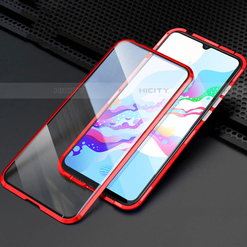 Coque Rebord Bumper Luxe Aluminum Metal Miroir 360 Degres Housse Etui Aimant M04 pour Oppo A11 Plus