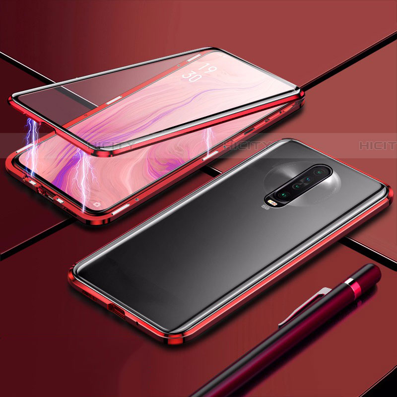 Coque Rebord Bumper Luxe Aluminum Metal Miroir 360 Degres Housse Etui Aimant M04 pour Xiaomi Poco X2 Plus