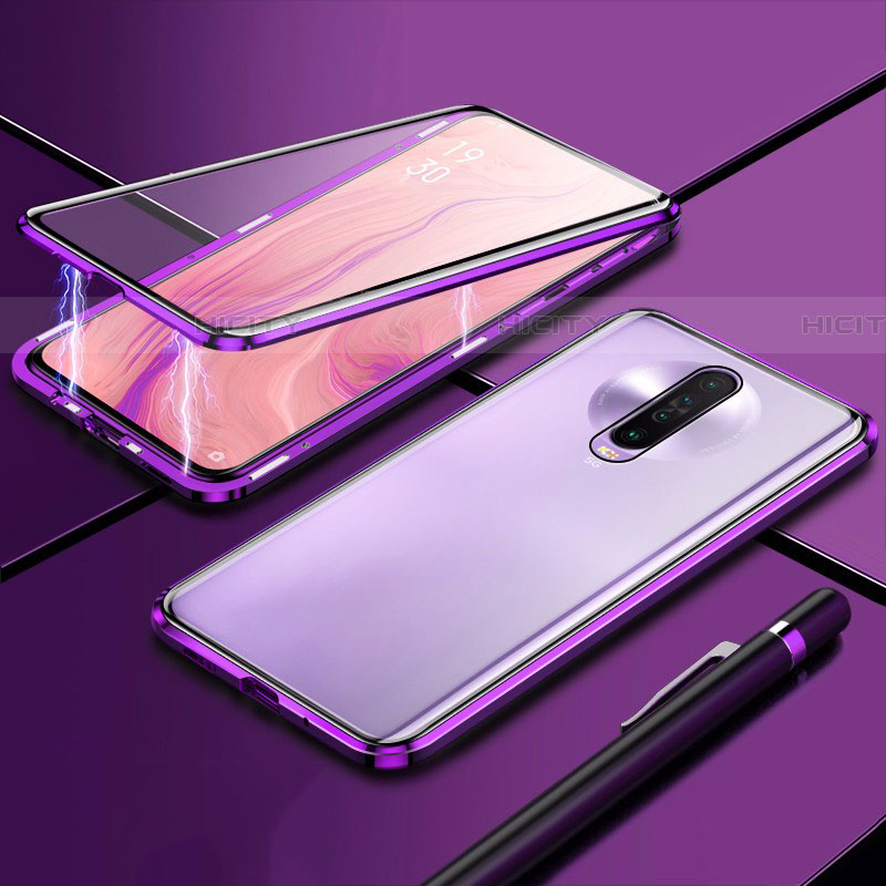 Coque Rebord Bumper Luxe Aluminum Metal Miroir 360 Degres Housse Etui Aimant M04 pour Xiaomi Poco X2 Plus