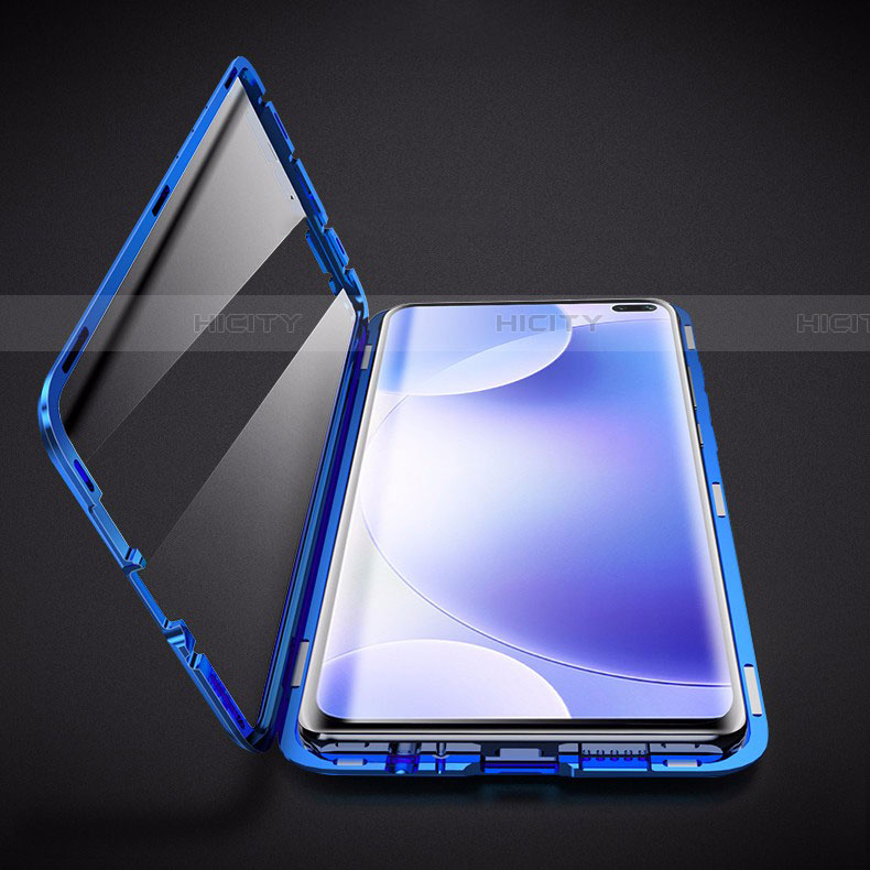 Coque Rebord Bumper Luxe Aluminum Metal Miroir 360 Degres Housse Etui Aimant M04 pour Xiaomi Poco X2 Plus