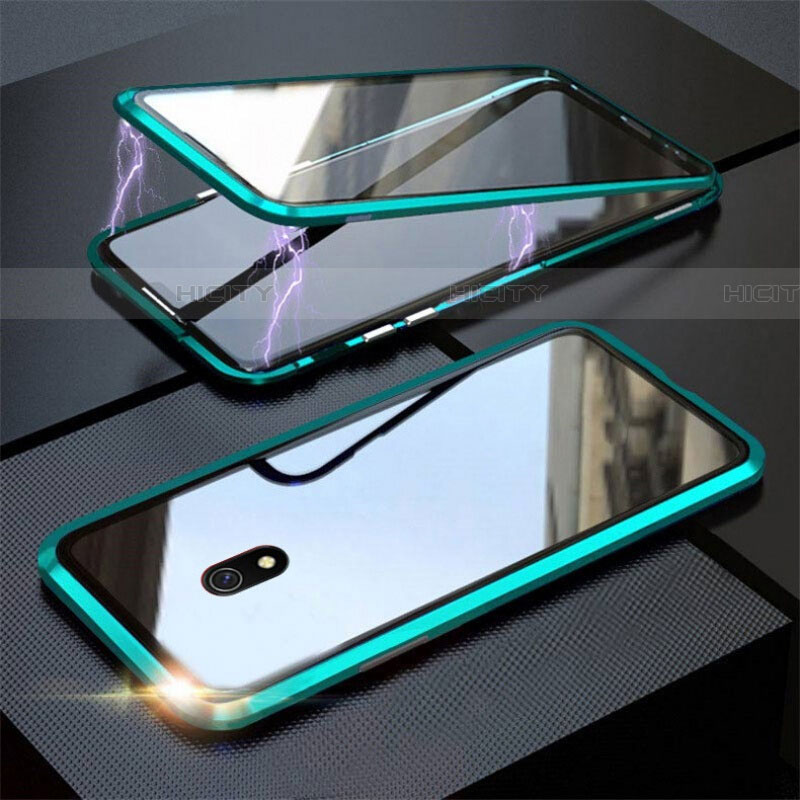 Coque Rebord Bumper Luxe Aluminum Metal Miroir 360 Degres Housse Etui Aimant M04 pour Xiaomi Redmi 8A Plus