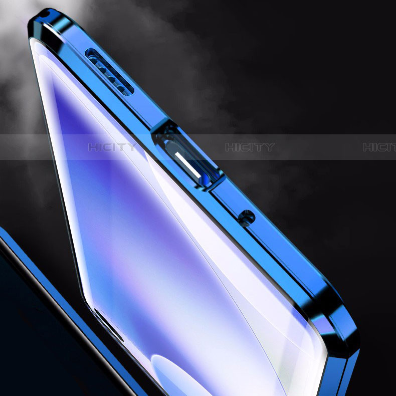 Coque Rebord Bumper Luxe Aluminum Metal Miroir 360 Degres Housse Etui Aimant M04 pour Xiaomi Redmi K30 4G Plus