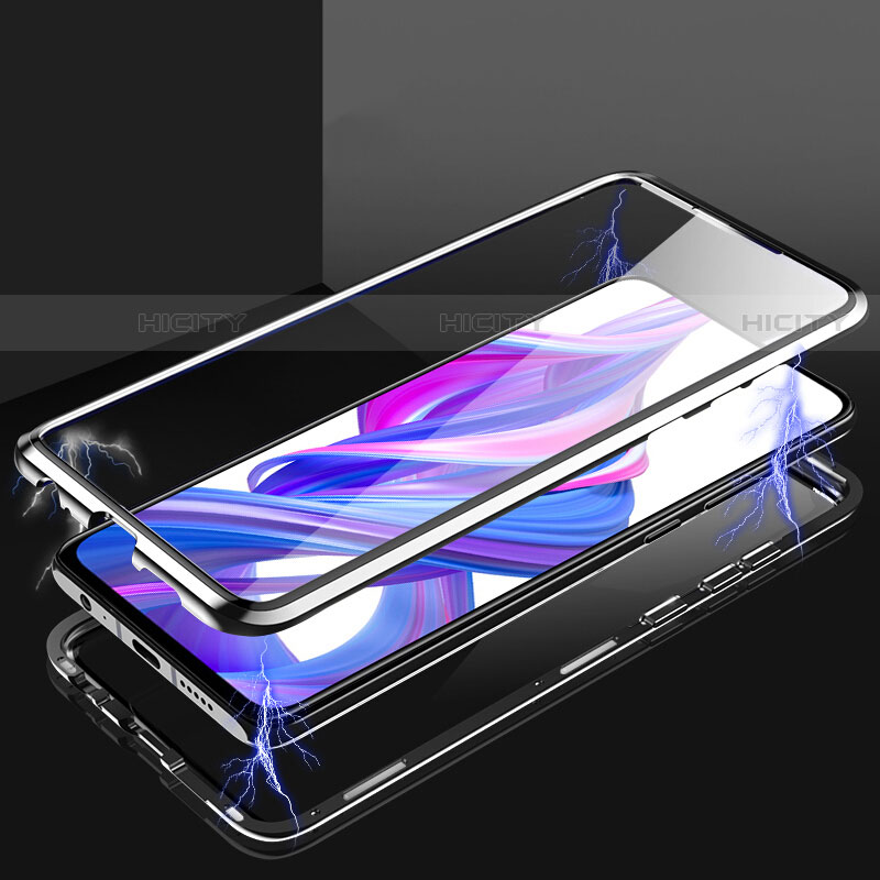 Coque Rebord Bumper Luxe Aluminum Metal Miroir 360 Degres Housse Etui Aimant M05 pour Huawei Y9s Plus