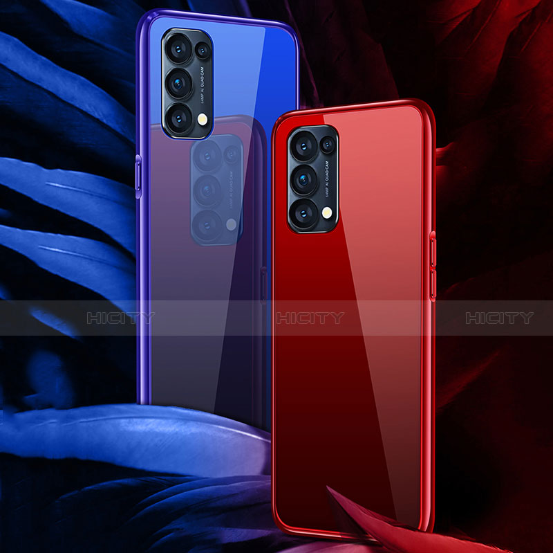 Coque Rebord Bumper Luxe Aluminum Metal Miroir 360 Degres Housse Etui Aimant M05 pour Oppo Find X3 Lite 5G Plus