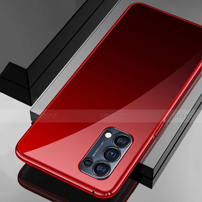 Coque Rebord Bumper Luxe Aluminum Metal Miroir 360 Degres Housse Etui Aimant M05 pour Oppo Find X3 Lite 5G Plus