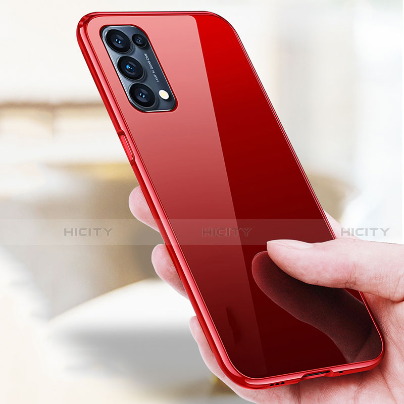 Coque Rebord Bumper Luxe Aluminum Metal Miroir 360 Degres Housse Etui Aimant M05 pour Oppo Find X3 Lite 5G Plus