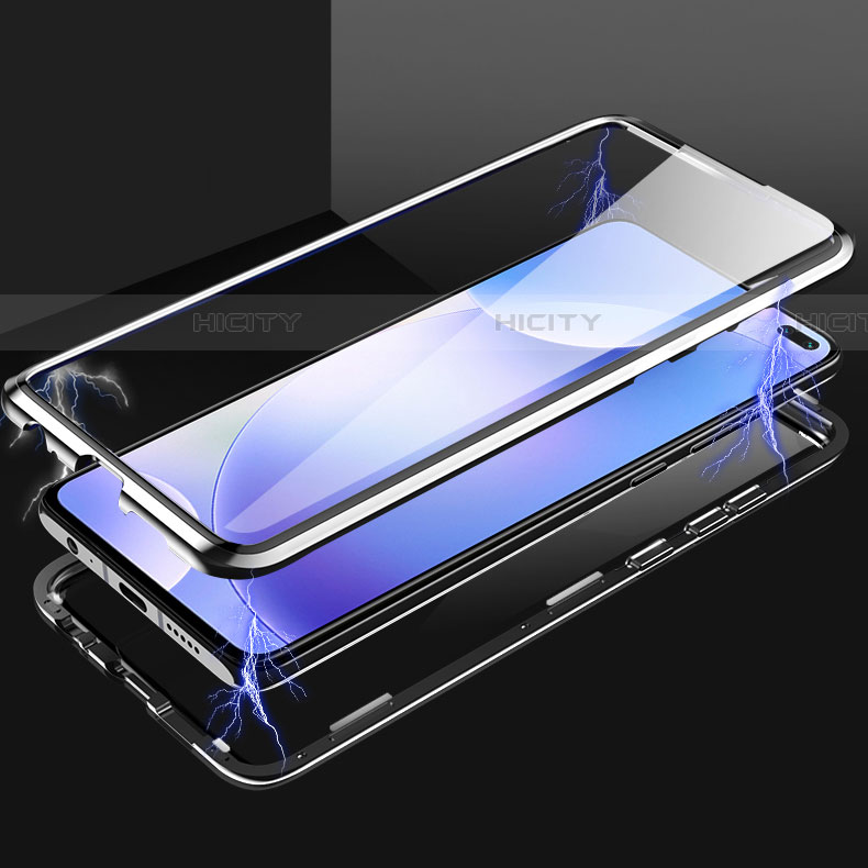 Coque Rebord Bumper Luxe Aluminum Metal Miroir 360 Degres Housse Etui Aimant M05 pour Xiaomi Poco X2 Plus