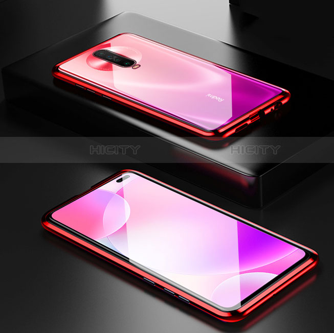 Coque Rebord Bumper Luxe Aluminum Metal Miroir 360 Degres Housse Etui Aimant M05 pour Xiaomi Poco X2 Plus