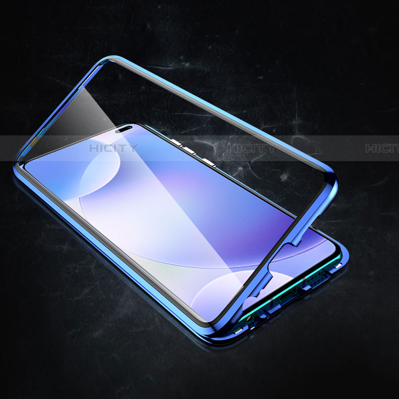 Coque Rebord Bumper Luxe Aluminum Metal Miroir 360 Degres Housse Etui Aimant M05 pour Xiaomi Poco X2 Plus