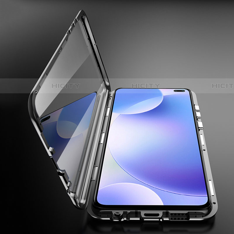 Coque Rebord Bumper Luxe Aluminum Metal Miroir 360 Degres Housse Etui Aimant M05 pour Xiaomi Poco X2 Plus