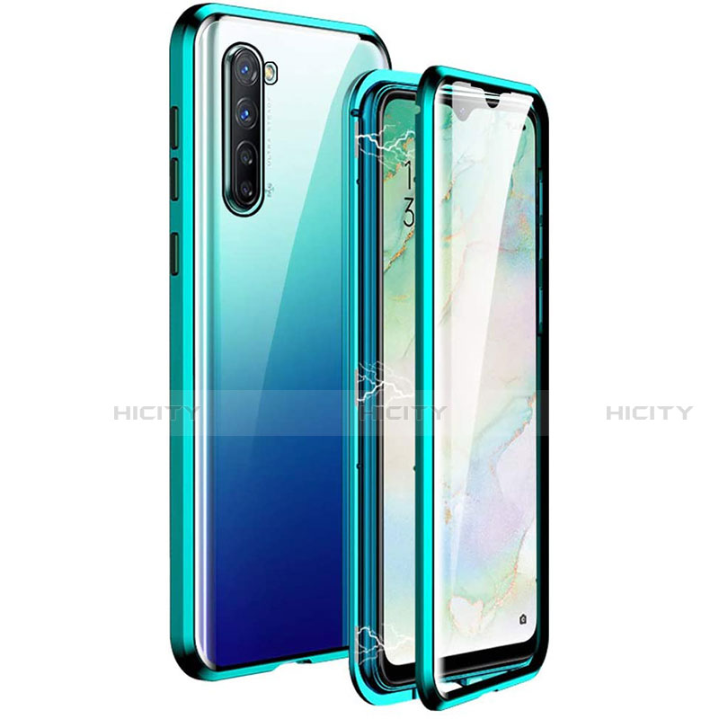 Coque Rebord Bumper Luxe Aluminum Metal Miroir 360 Degres Housse Etui Aimant M06 pour Oppo K7 5G Plus