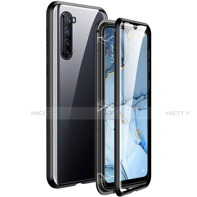 Coque Rebord Bumper Luxe Aluminum Metal Miroir 360 Degres Housse Etui Aimant M06 pour Oppo K7 5G Plus