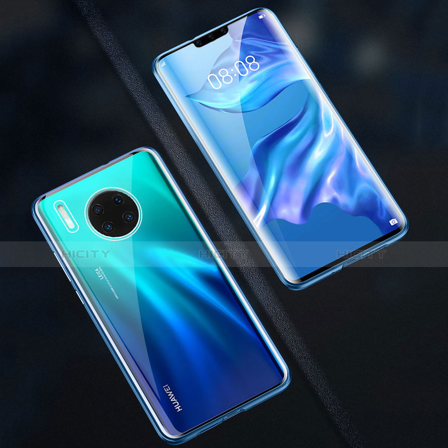 Coque Rebord Bumper Luxe Aluminum Metal Miroir 360 Degres Housse Etui Aimant M07 pour Huawei Mate 30E Pro 5G Plus