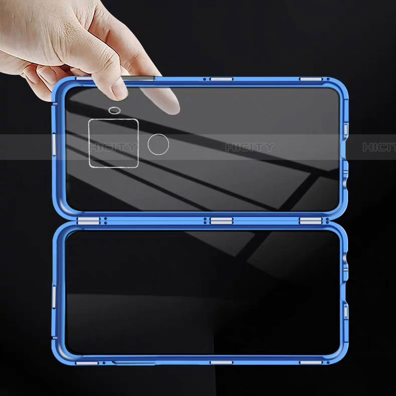 Coque Rebord Bumper Luxe Aluminum Metal Miroir 360 Degres Housse Etui Aimant M07 pour Huawei Nova 5i Pro Plus