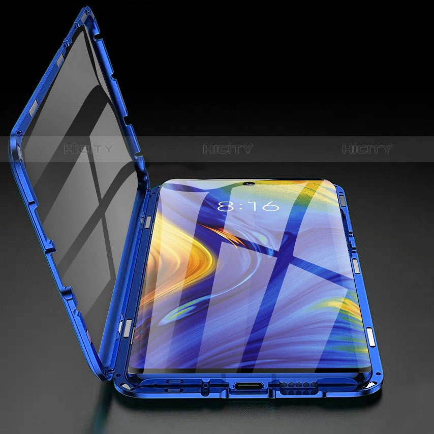 Coque Rebord Bumper Luxe Aluminum Metal Miroir 360 Degres Housse Etui Aimant M07 pour Samsung Galaxy Note 10 5G Plus