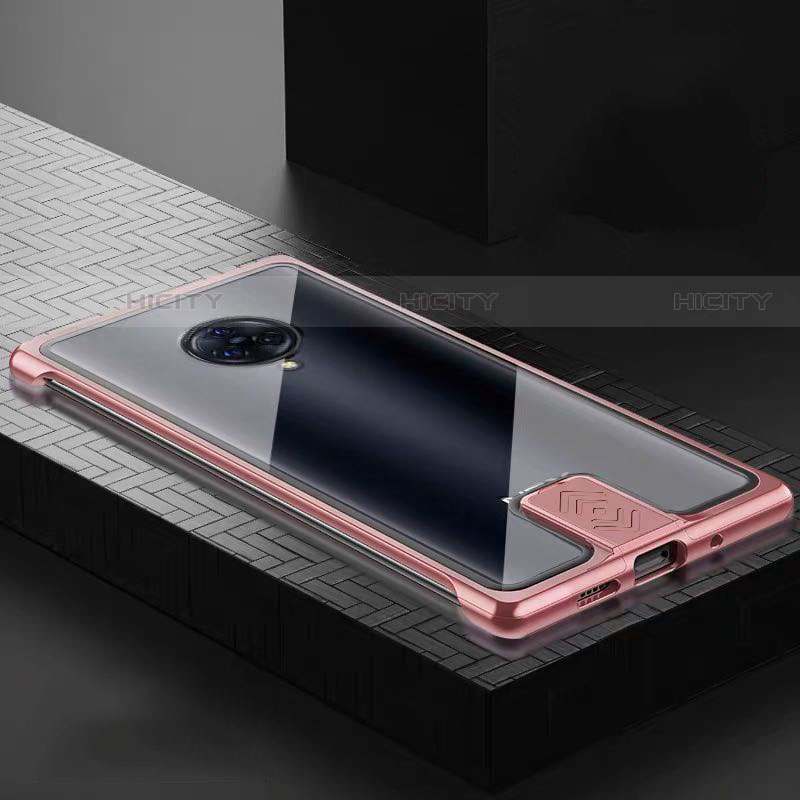 Coque Rebord Bumper Luxe Aluminum Metal Miroir 360 Degres Housse Etui Aimant M07 pour Vivo Nex 3 Or Rose Plus