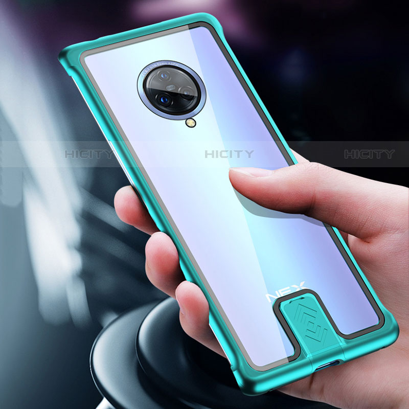 Coque Rebord Bumper Luxe Aluminum Metal Miroir 360 Degres Housse Etui Aimant M07 pour Vivo Nex 3S Plus