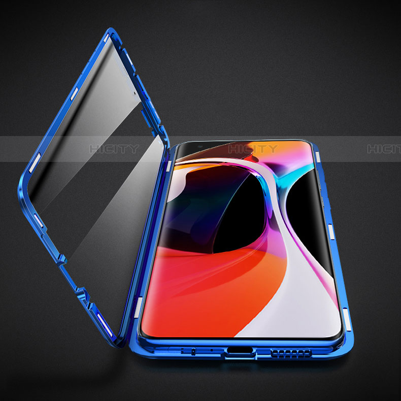 Coque Rebord Bumper Luxe Aluminum Metal Miroir 360 Degres Housse Etui Aimant M09 pour Xiaomi Mi 10 Pro Plus