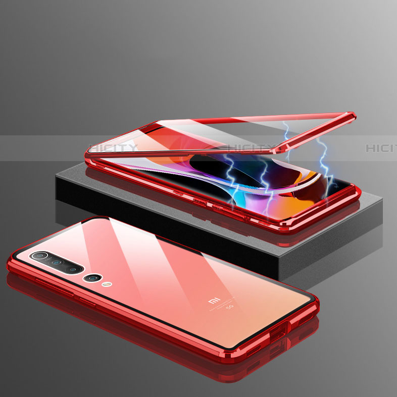 Coque Rebord Bumper Luxe Aluminum Metal Miroir 360 Degres Housse Etui Aimant M10 pour Xiaomi Mi 10 Plus