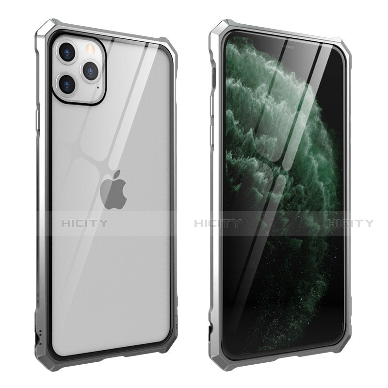 Coque Rebord Bumper Luxe Aluminum Metal Miroir 360 Degres Housse Etui Aimant M15 pour Apple iPhone 11 Pro Max Plus