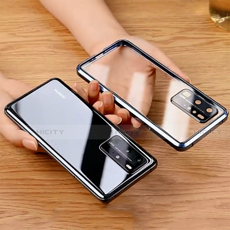 Coque Rebord Bumper Luxe Aluminum Metal Miroir 360 Degres Housse Etui Aimant N01 pour Huawei P30 Pro Plus