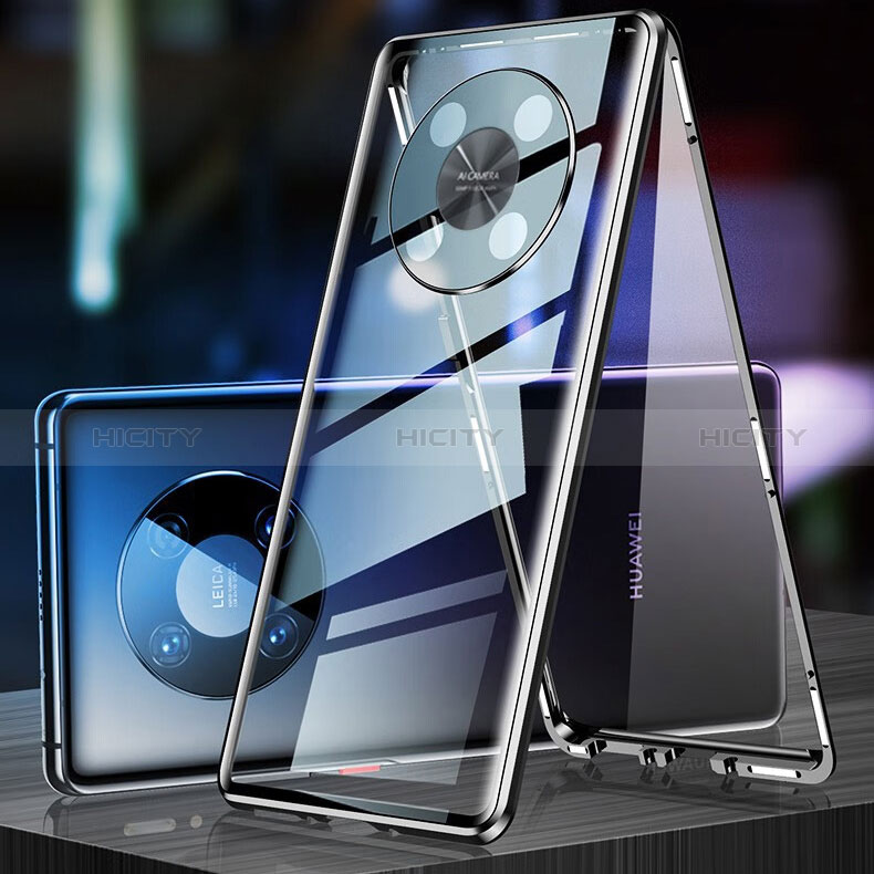 Coque Rebord Bumper Luxe Aluminum Metal Miroir 360 Degres Housse Etui Aimant P01 pour Huawei Enjoy 50 Pro Plus