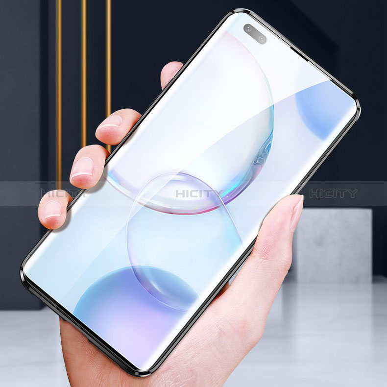 Coque Rebord Bumper Luxe Aluminum Metal Miroir 360 Degres Housse Etui Aimant P01 pour Huawei Honor 50 Pro 5G Plus