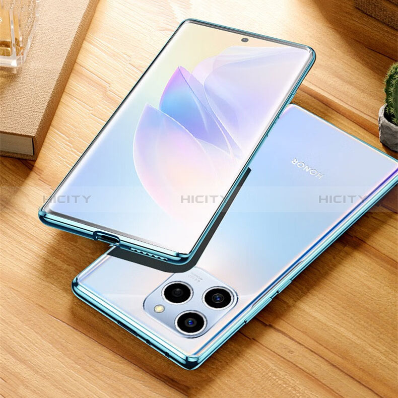 Coque Rebord Bumper Luxe Aluminum Metal Miroir 360 Degres Housse Etui Aimant P01 pour Huawei Honor 60 SE 5G Plus