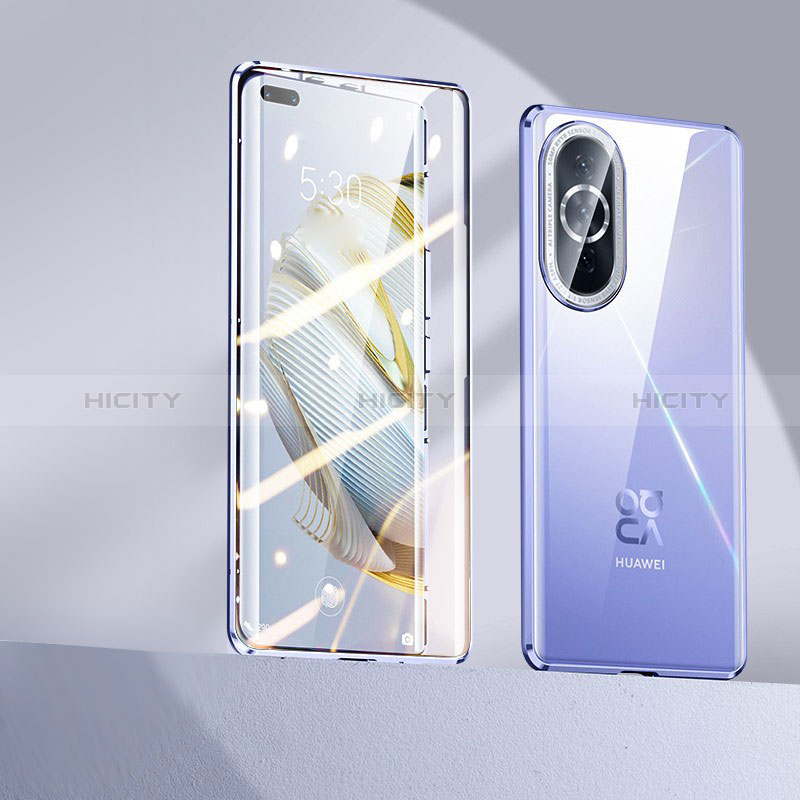 Coque Rebord Bumper Luxe Aluminum Metal Miroir 360 Degres Housse Etui Aimant P01 pour Huawei Nova 10 Pro Plus