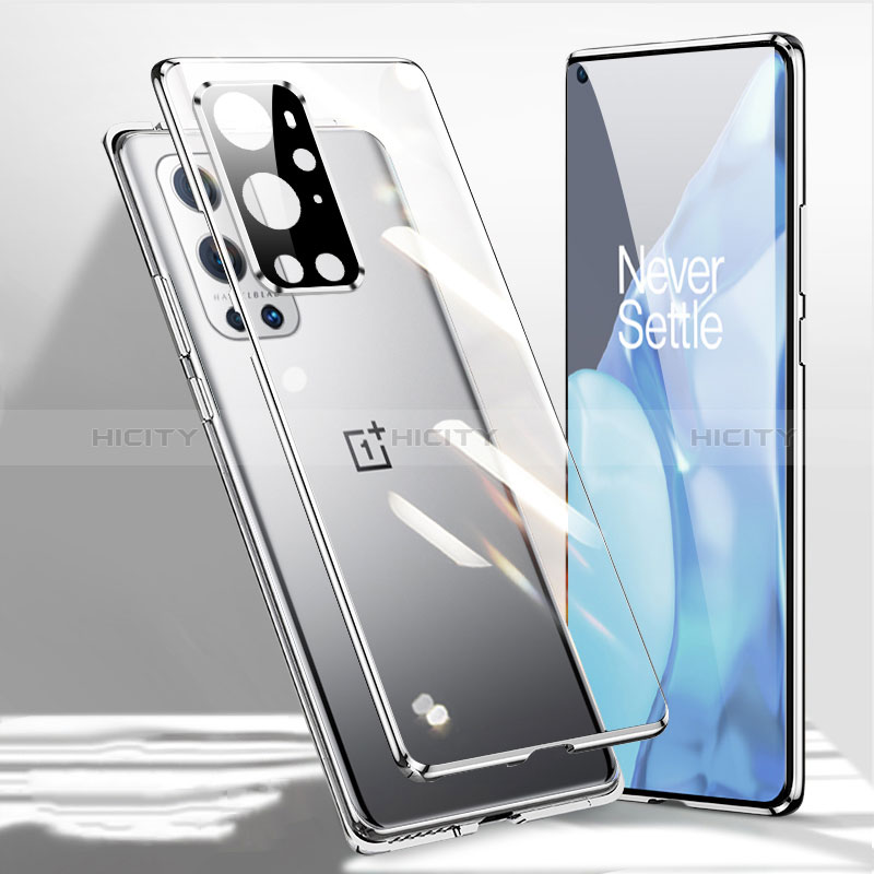 Coque Rebord Bumper Luxe Aluminum Metal Miroir 360 Degres Housse Etui Aimant P01 pour OnePlus 9 Pro 5G Plus