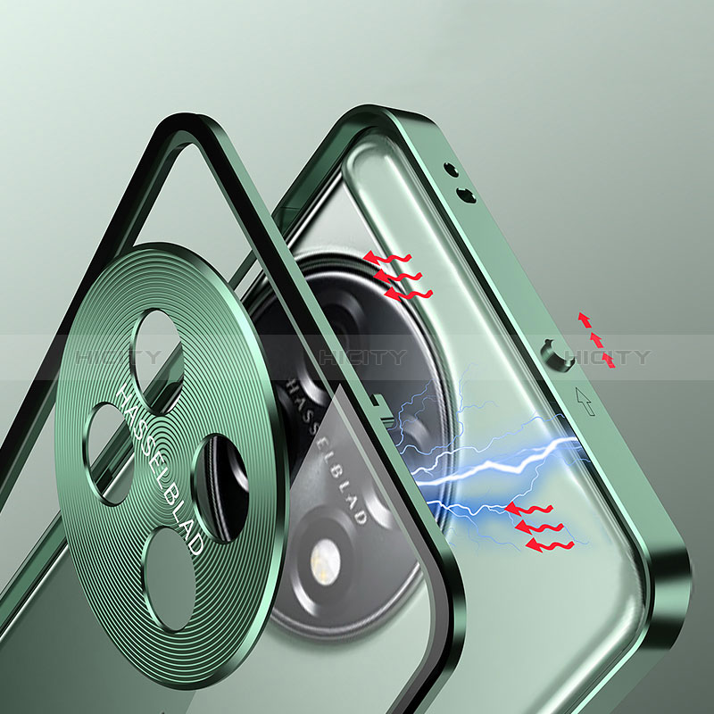 Coque Rebord Bumper Luxe Aluminum Metal Miroir 360 Degres Housse Etui Aimant P01 pour OnePlus Ace 2 5G Plus