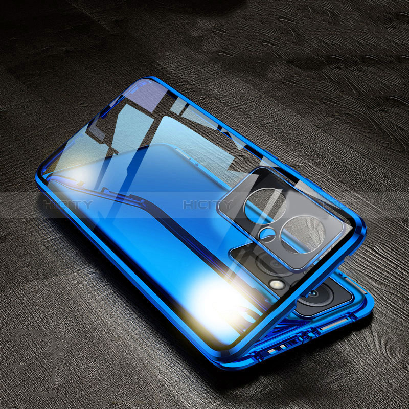 Coque Rebord Bumper Luxe Aluminum Metal Miroir 360 Degres Housse Etui Aimant P01 pour OnePlus Nord N30 5G Plus