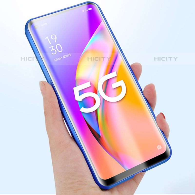 Coque Rebord Bumper Luxe Aluminum Metal Miroir 360 Degres Housse Etui Aimant P01 pour Oppo A94 5G Plus