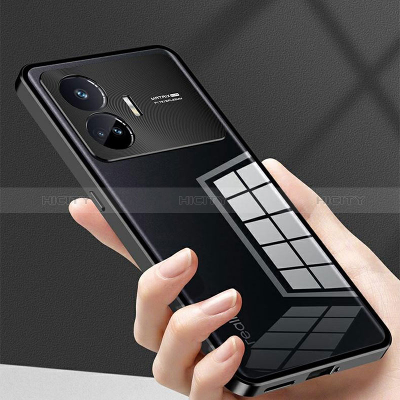 Coque Rebord Bumper Luxe Aluminum Metal Miroir 360 Degres Housse Etui Aimant P01 pour Realme GT Neo5 SE 5G Plus