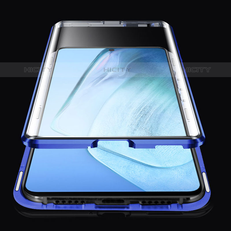 Coque Rebord Bumper Luxe Aluminum Metal Miroir 360 Degres Housse Etui Aimant P01 pour Vivo iQOO Z6 Lite 5G Plus