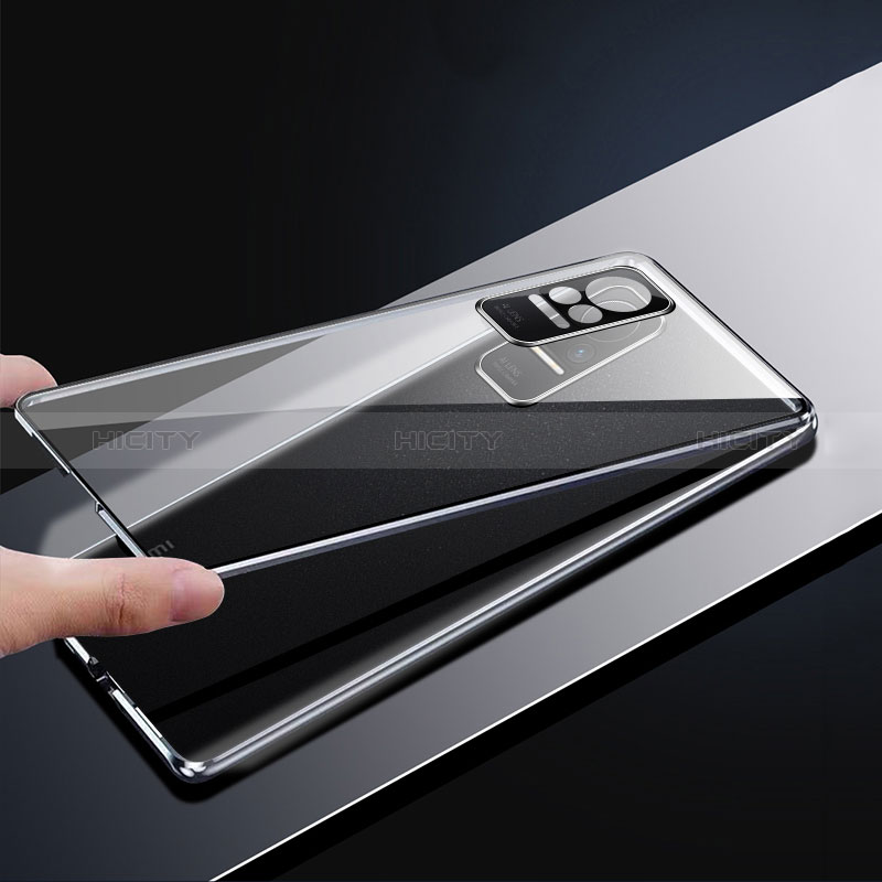 Coque Rebord Bumper Luxe Aluminum Metal Miroir 360 Degres Housse Etui Aimant P01 pour Xiaomi Civi 1S 5G Plus