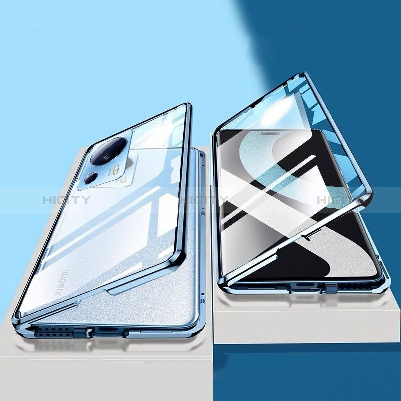 Coque Rebord Bumper Luxe Aluminum Metal Miroir 360 Degres Housse Etui Aimant P01 pour Xiaomi Civi 2 5G Plus