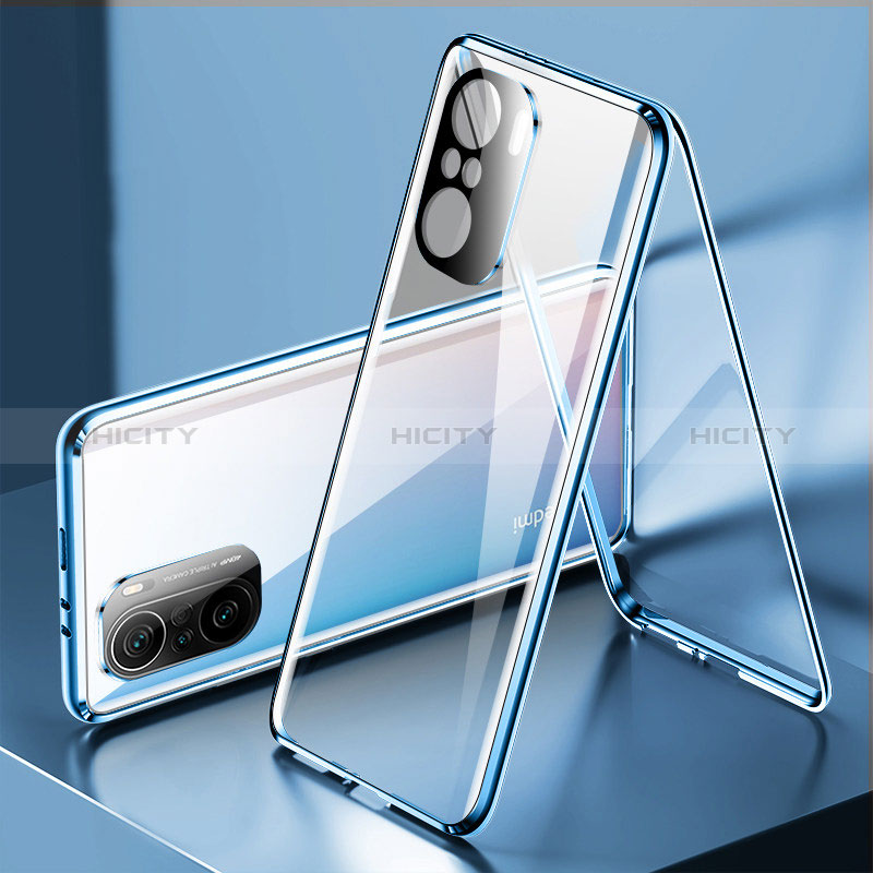 Coque Rebord Bumper Luxe Aluminum Metal Miroir 360 Degres Housse Etui Aimant P01 pour Xiaomi Mi 11X 5G Plus